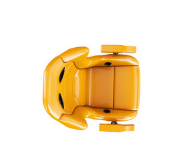 Gaming Chair Isolated. 3D rendering