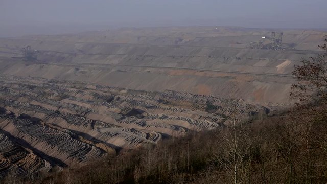Hambach Brown Coal Opencast Mine near Bergheim, North Rhine-Westphalia, Germany, Europe