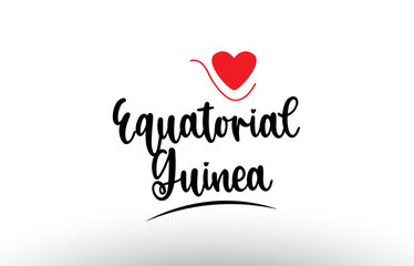 Equatorial Guinea country text typography logo icon design