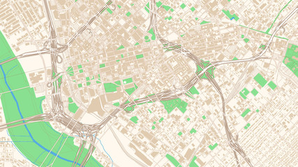 Fototapeta premium Street map of Dallas, Texas