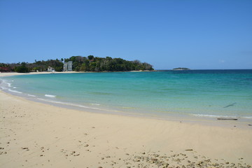 Fototapeta na wymiar Magnifique Plage Isla Contadora Panama - Beautiful Beach Contadora Island Panama