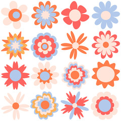 Fototapeta na wymiar Set for floral design, vector