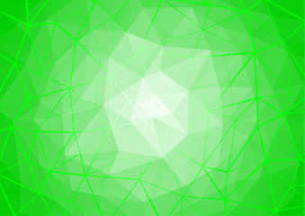 Multicolor polygonal illustration, which consists of triangles.