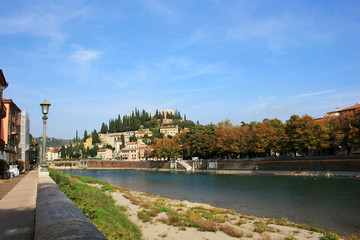 Obraz premium Panorama of the ancient city of Verona, Italy
