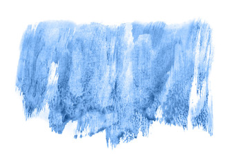 Abstract watercolor background hand-drawn on paper. Volumetric smoke elements. Blue, Marina color. For design, web, card, text, decoration, surfaces.