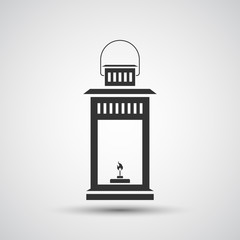 Lantern icon vector