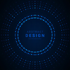 Blue dots vector background