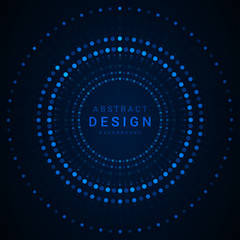 Blue dots vector background