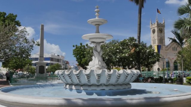 National Heroes Square and Parliament in Bridgetown, St Michael, Barbados, West Indies, Caribbean 