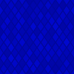 Abstract seamless pattern of small rhombus or pixels in blue colors