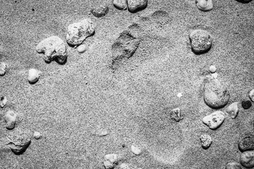 Beautiful sand near the sea on nature background