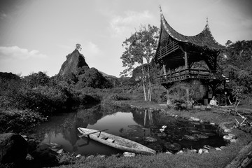 Blackwhite photos panorama of Bintan wonderful indonesia