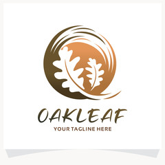 Oak Leaf Logo Design Template Inspiration