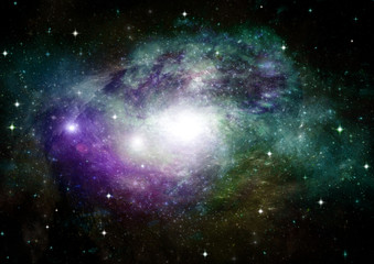galaxy in a free space