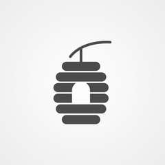 Beehive vector icon sign symbol