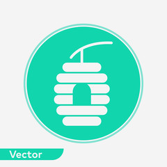 Beehive vector icon sign symbol