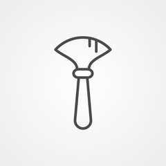 Dust brush vector icon sign symbol