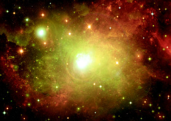 galaxy in a free space