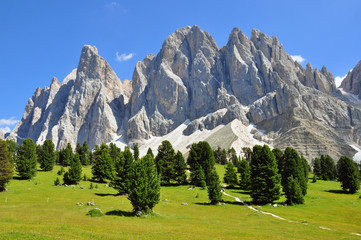 Fototapeta na wymiar Beautiful mountain landscape, Alps on summer