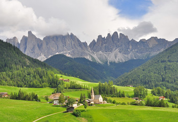 Fototapeta na wymiar Summer mountain landscape, Dolomites, Italy
