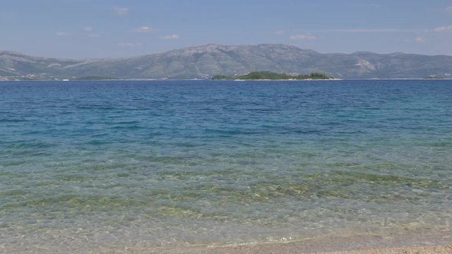 Prvi zal beach in Lumbarda, Korcula Island, Dalmatia, Croatia, Europe