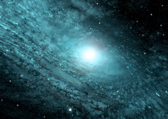 galaxy in a free space