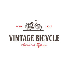 Vintage bicycle logo design inspiration