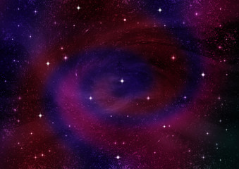 galaxy in a free space