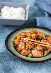 Bowl of Kung Pao chicken