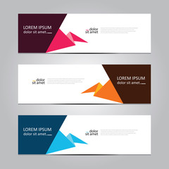 Vector abstract geometric design banner web template. Banner background.modern template design