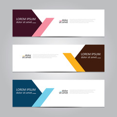 Vector abstract geometric design banner web template. Banner background.modern template design