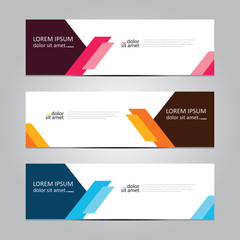 Vector abstract geometric design banner web template. Banner background.modern template design