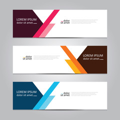 Vector abstract geometric design banner web template. Banner background.modern template design