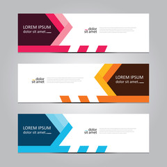 Vector abstract geometric design banner web template. Banner background.modern template design