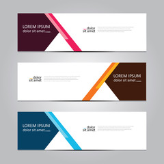 Vector abstract geometric design banner web template. Banner background.modern template design