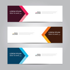 Vector abstract geometric design banner web template. Banner background.modern template design