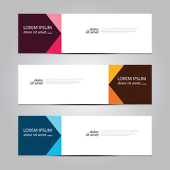 Vector abstract geometric design banner web template. Banner background.modern template design