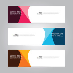 Vector abstract geometric design banner web template. Banner background.modern template design