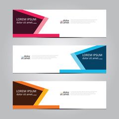 Vector abstract geometric design banner web template. Banner background.modern template design