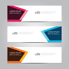 Vector abstract geometric design banner web template. Banner background.modern template design