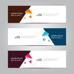 Vector abstract geometric design banner web template. Banner background.modern template design