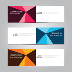 Vector abstract geometric design banner web template. Banner background.modern template design