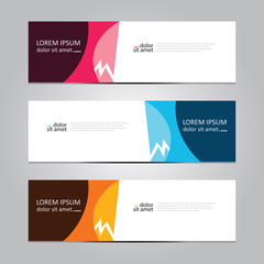 Fototapeta premium Vector abstract geometric design banner web template. Banner background.modern template design