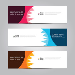 Vector abstract geometric design banner web template. Banner background.modern template design