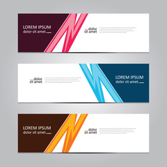 Fototapeta premium Vector abstract geometric design banner web template. Banner background.modern template design