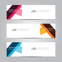Vector abstract geometric design banner web template. Banner background.modern template design