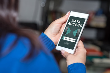 Data access concept on a smartphone
