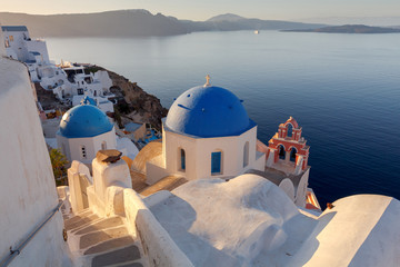 Oia. Traditional architecture of Santorini.