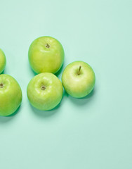 apples on white background