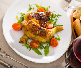 Tasty snack &ndash; roasted chicken legs